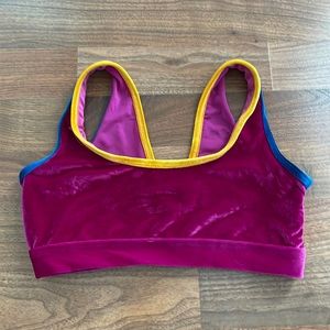 Rad Polewear pole dance sports bra. Velvet-y. Medium